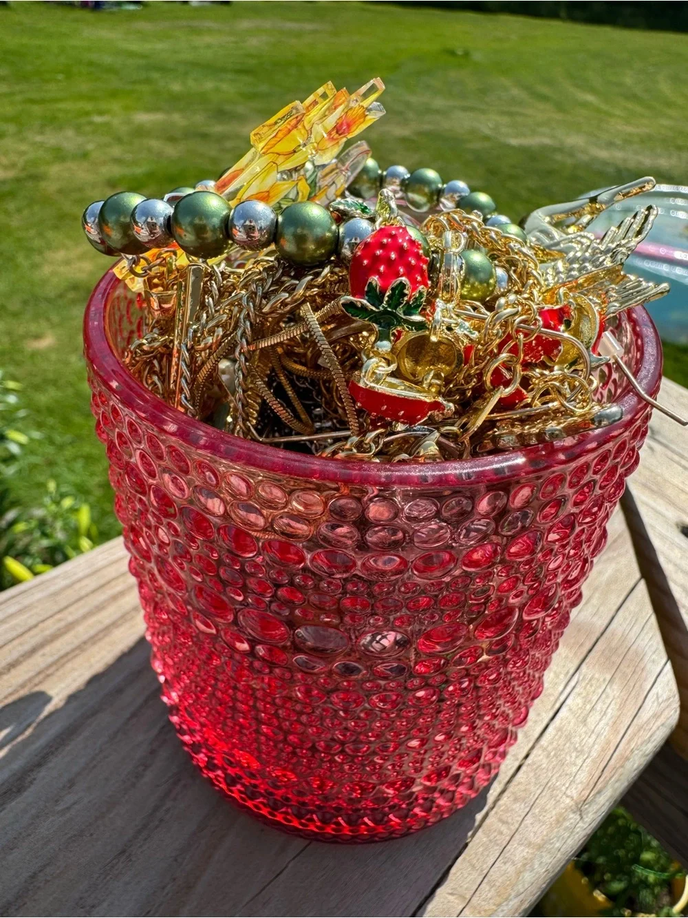 Strawberry Forest Mystery Jewelry Jar